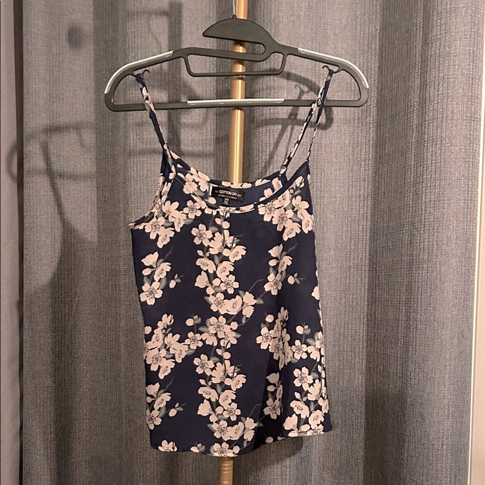 Cotton On Navy Sakura Floral Camisole